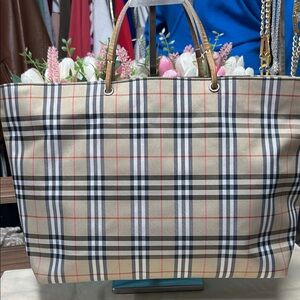 Burberry Nova Check Tote Bag